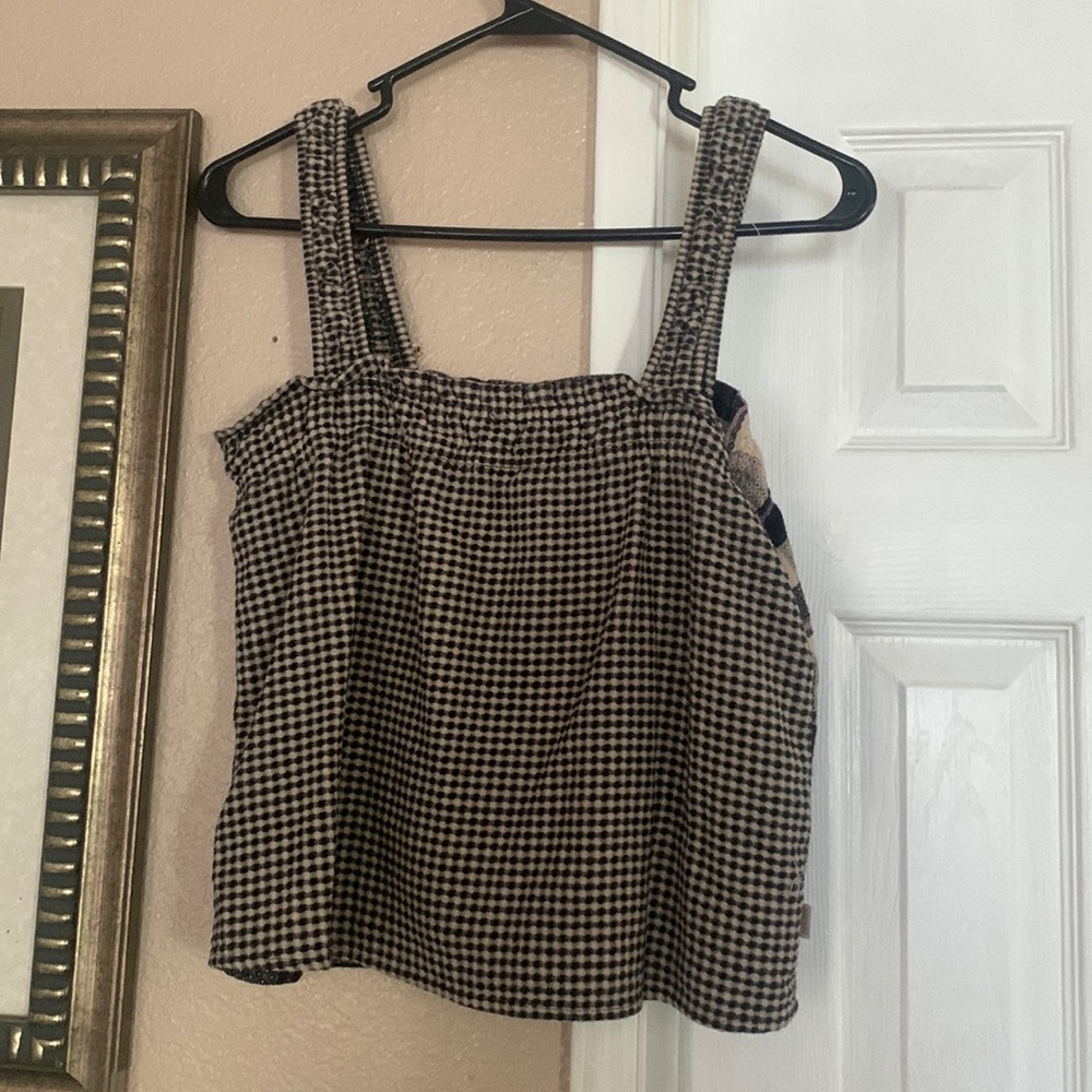 Brixton 2 sided plaid tank top